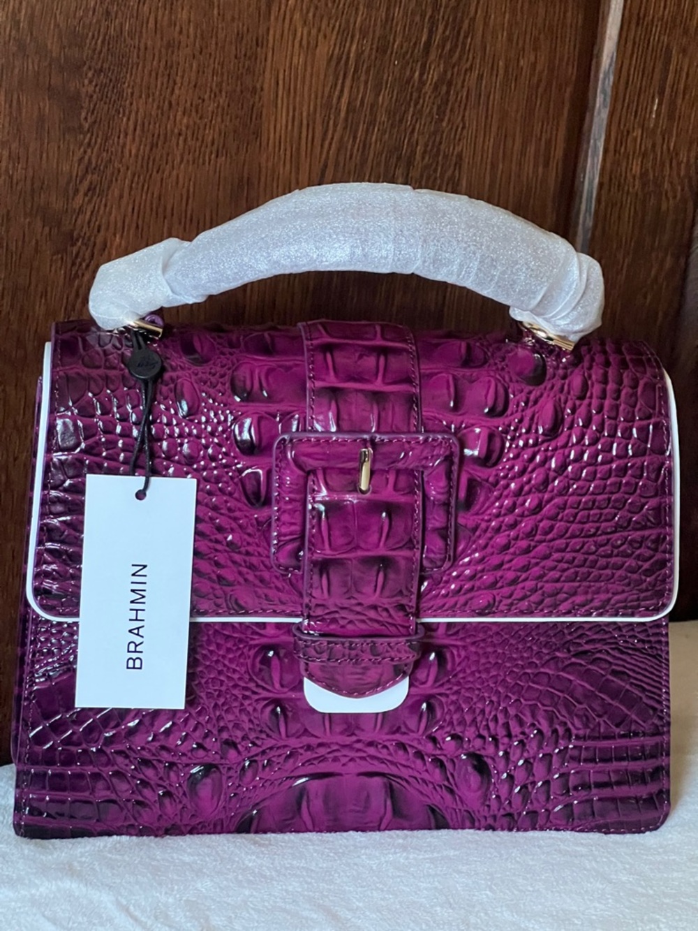 BRAHMIN Hallie in Sugar Plum Small NWT